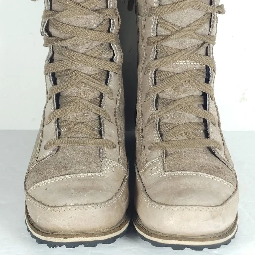 The North Face Women's Snowtropolis US6,5 Brown Suede Insulated Lace Up Boots - Picture 4 of 16